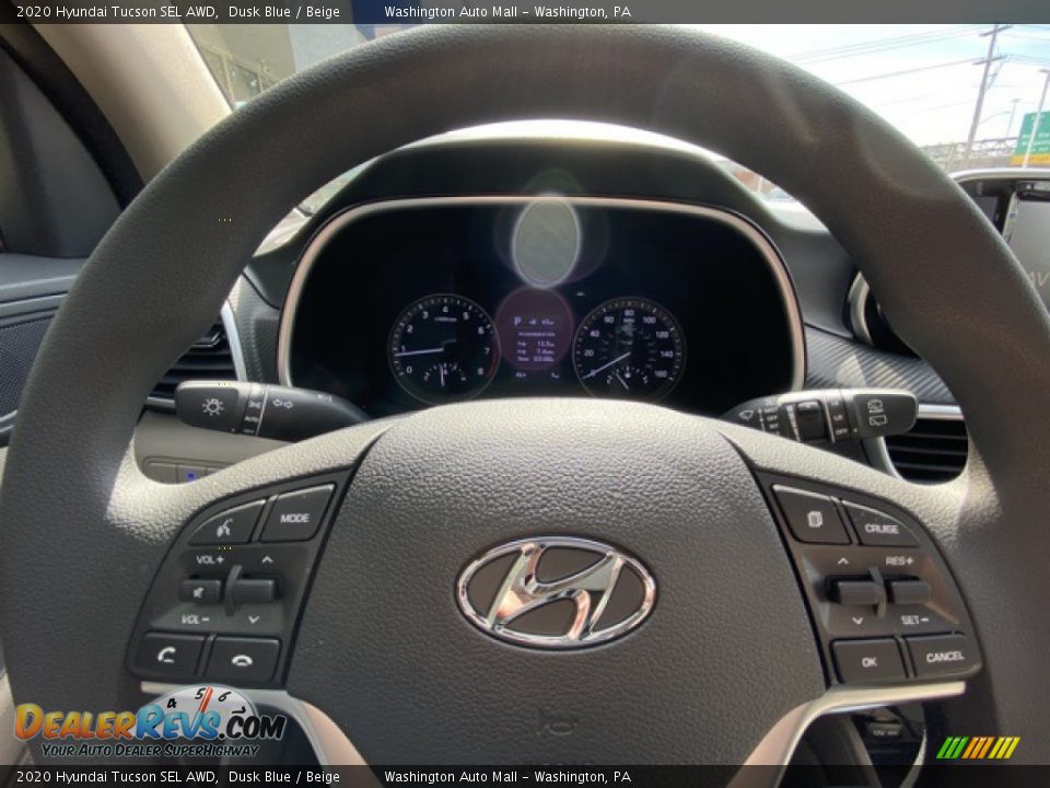 2020 Hyundai Tucson SEL AWD Dusk Blue / Beige Photo #25