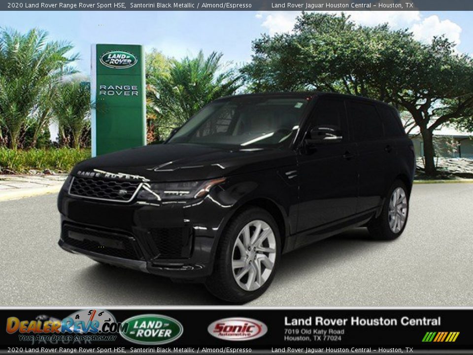 2020 Land Rover Range Rover Sport HSE Santorini Black Metallic / Almond/Espresso Photo #1