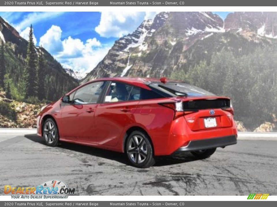 2020 Toyota Prius XLE Supersonic Red / Harvest Beige Photo #3