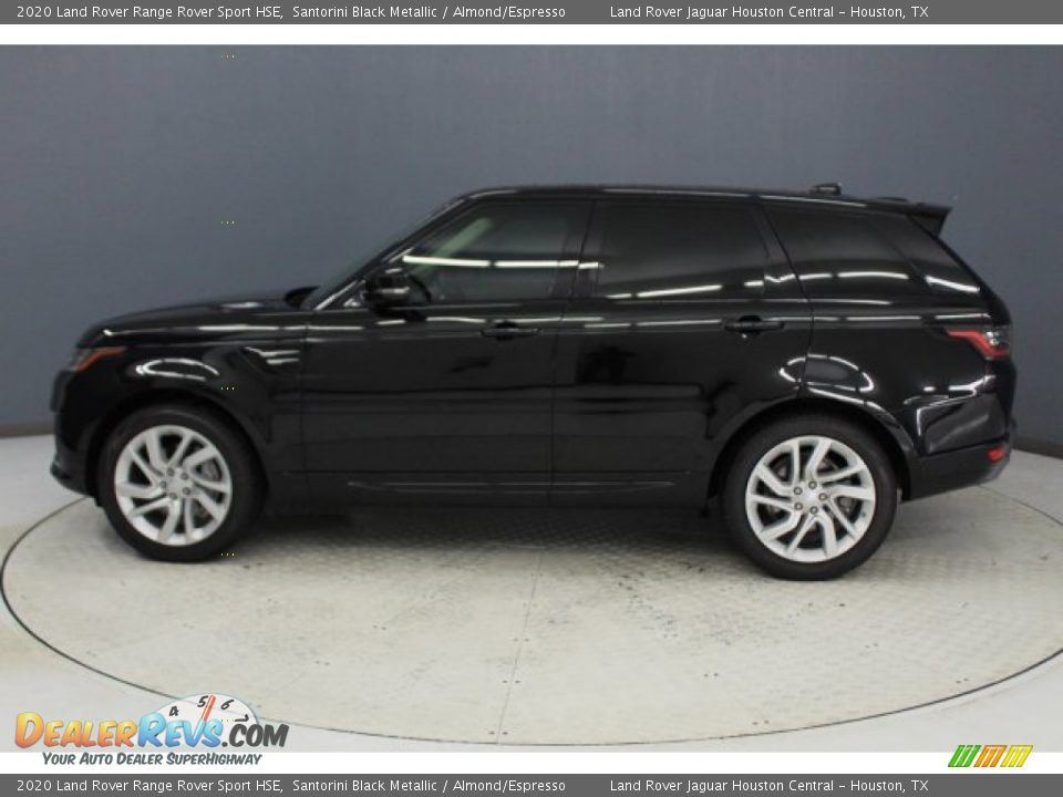 2020 Land Rover Range Rover Sport HSE Santorini Black Metallic / Almond/Espresso Photo #6