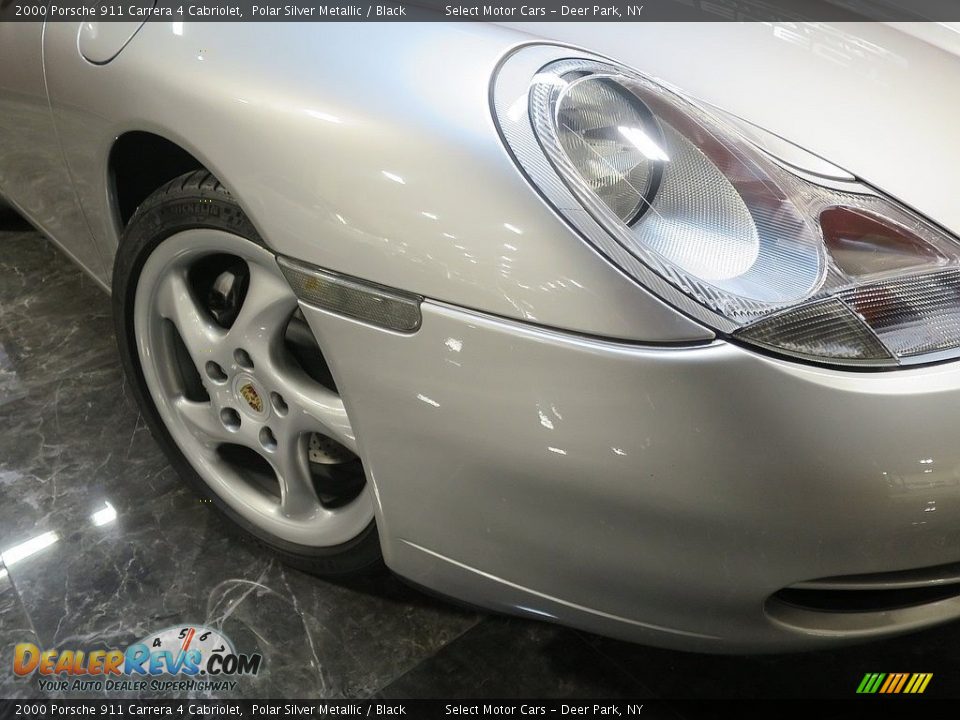 2000 Porsche 911 Carrera 4 Cabriolet Polar Silver Metallic / Black Photo #9