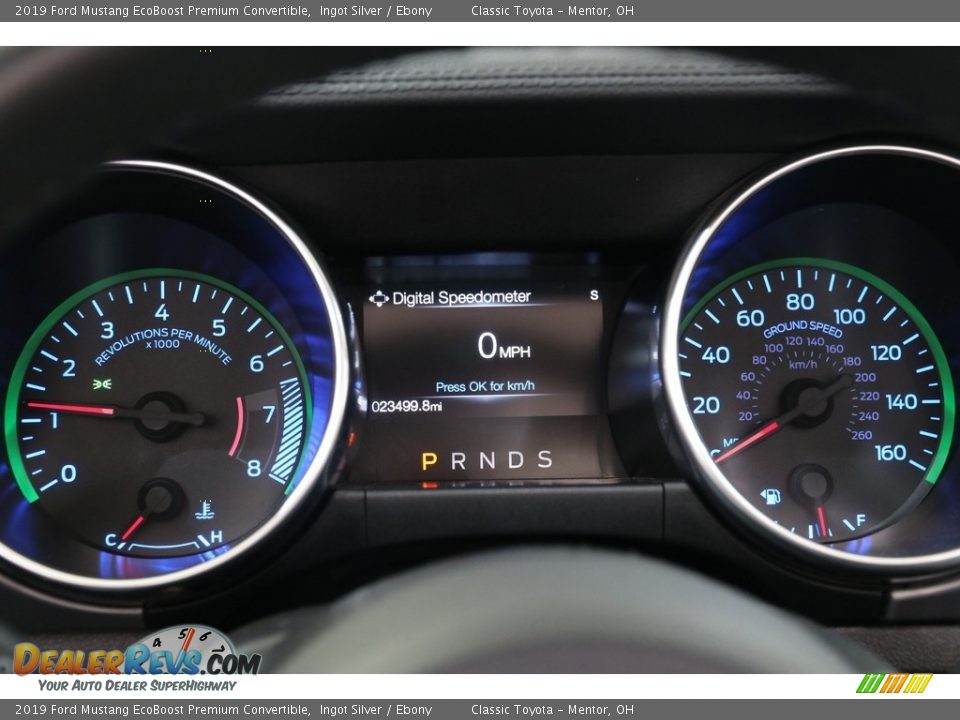 2019 Ford Mustang EcoBoost Premium Convertible Gauges Photo #9