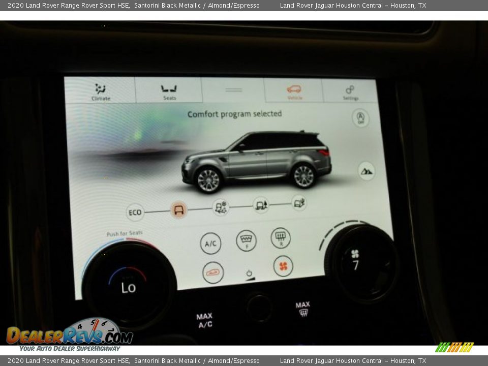 2020 Land Rover Range Rover Sport HSE Santorini Black Metallic / Almond/Espresso Photo #20