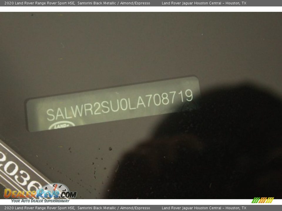 2020 Land Rover Range Rover Sport HSE Santorini Black Metallic / Almond/Espresso Photo #32