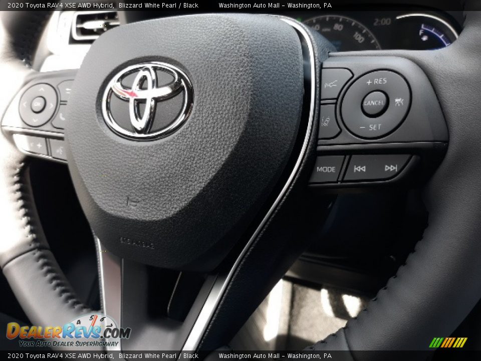 2020 Toyota RAV4 XSE AWD Hybrid Blizzard White Pearl / Black Photo #6