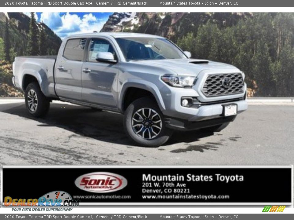 2020 Toyota Tacoma TRD Sport Double Cab 4x4 Cement / TRD Cement/Black Photo #1