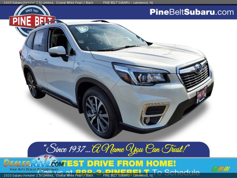 2020 Subaru Forester 2.5i Limited Crystal White Pearl / Black Photo #1