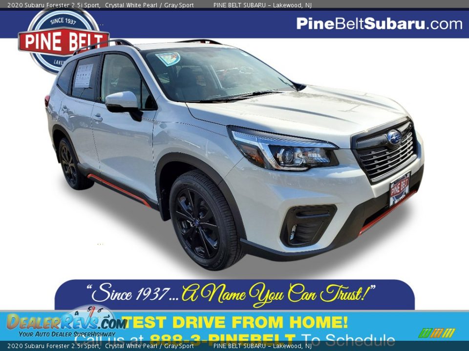 2020 Subaru Forester 2.5i Sport Crystal White Pearl / Gray Sport Photo #1