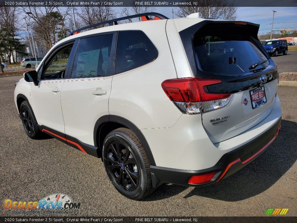 2020 Subaru Forester 2.5i Sport Crystal White Pearl / Gray Sport Photo #6
