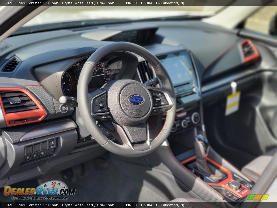 2020 Subaru Forester 2.5i Sport Crystal White Pearl / Gray Sport Photo #10