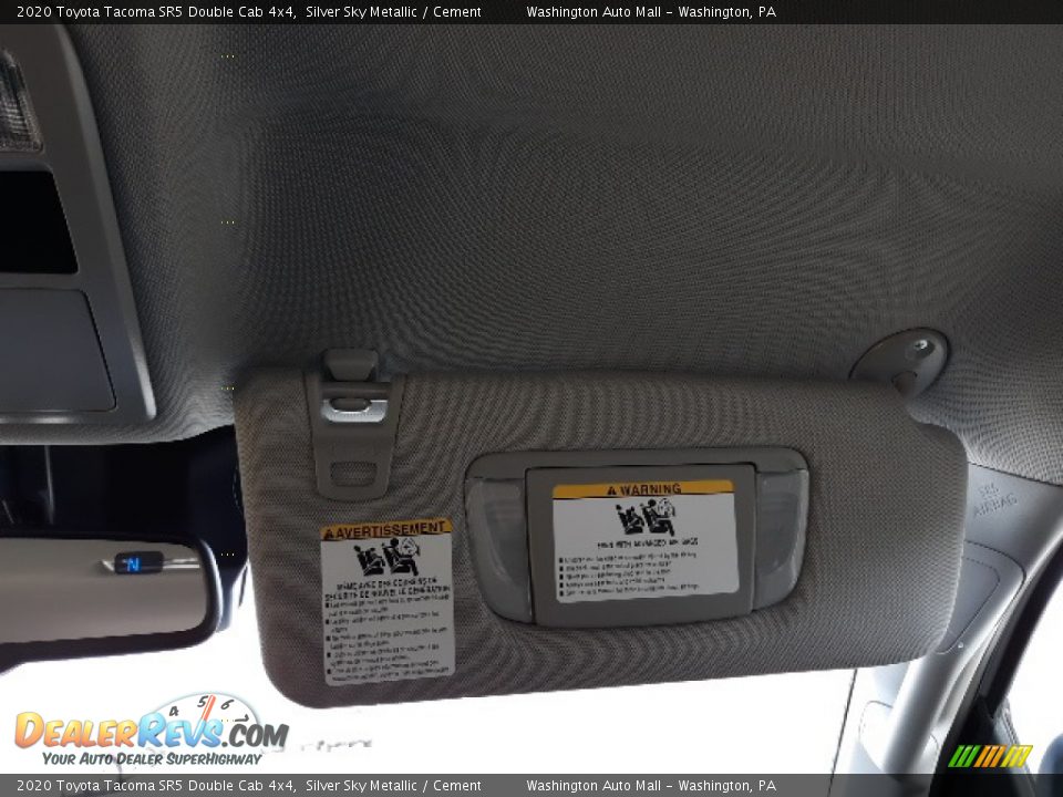 2020 Toyota Tacoma SR5 Double Cab 4x4 Silver Sky Metallic / Cement Photo #21