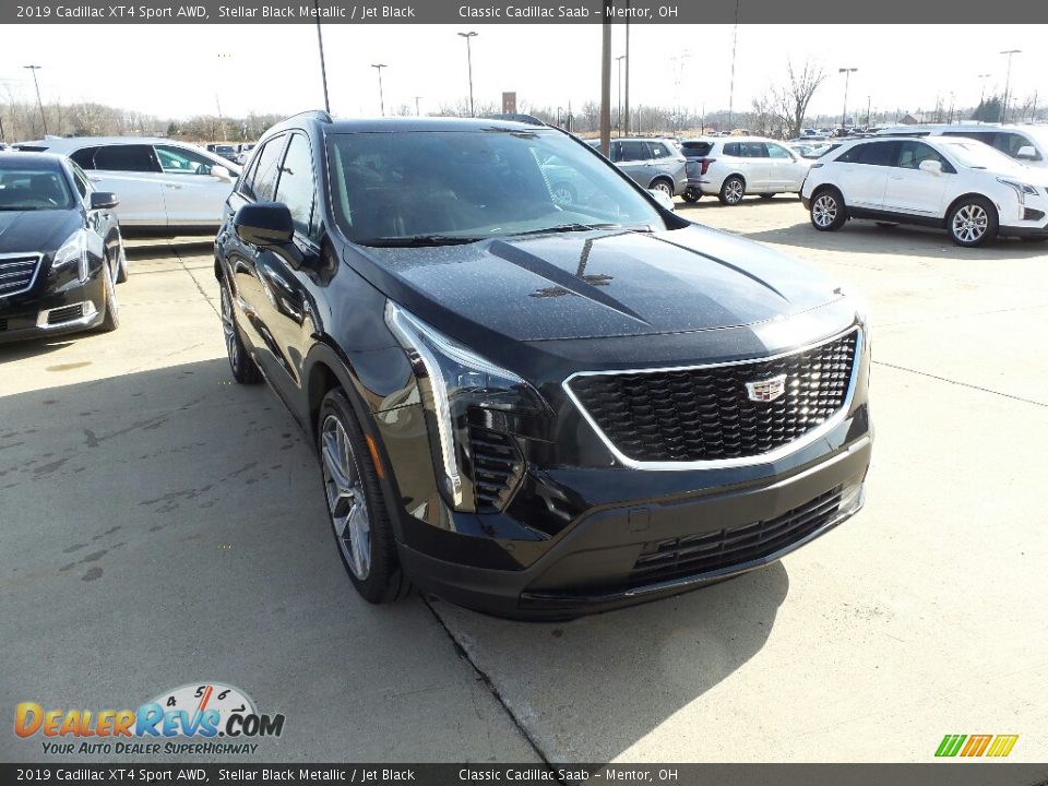 2019 Cadillac XT4 Sport AWD Stellar Black Metallic / Jet Black Photo #1