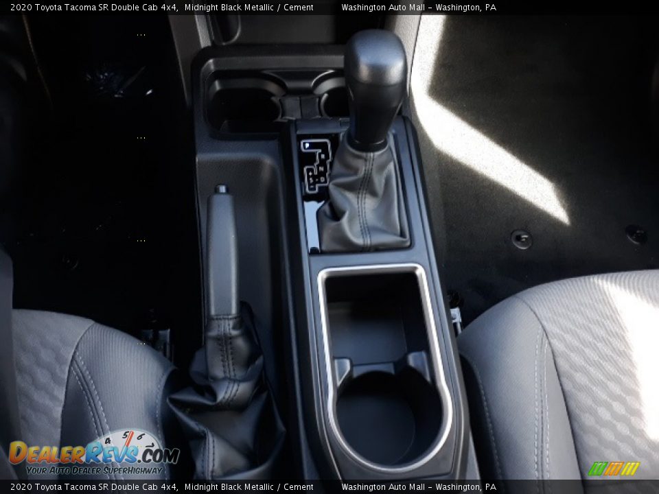 2020 Toyota Tacoma SR Double Cab 4x4 Midnight Black Metallic / Cement Photo #16