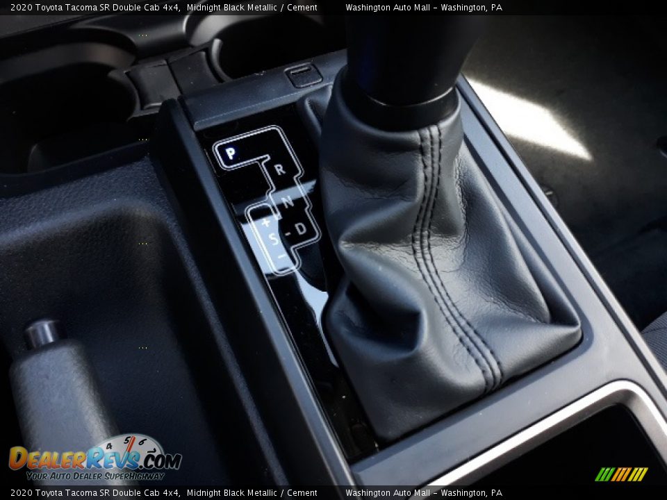 2020 Toyota Tacoma SR Double Cab 4x4 Midnight Black Metallic / Cement Photo #17