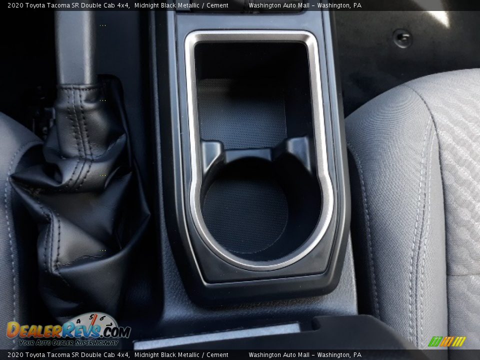 2020 Toyota Tacoma SR Double Cab 4x4 Midnight Black Metallic / Cement Photo #18