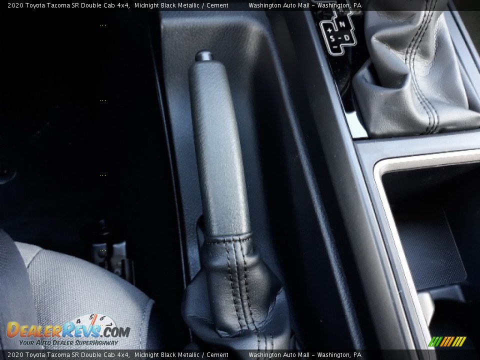 2020 Toyota Tacoma SR Double Cab 4x4 Midnight Black Metallic / Cement Photo #19