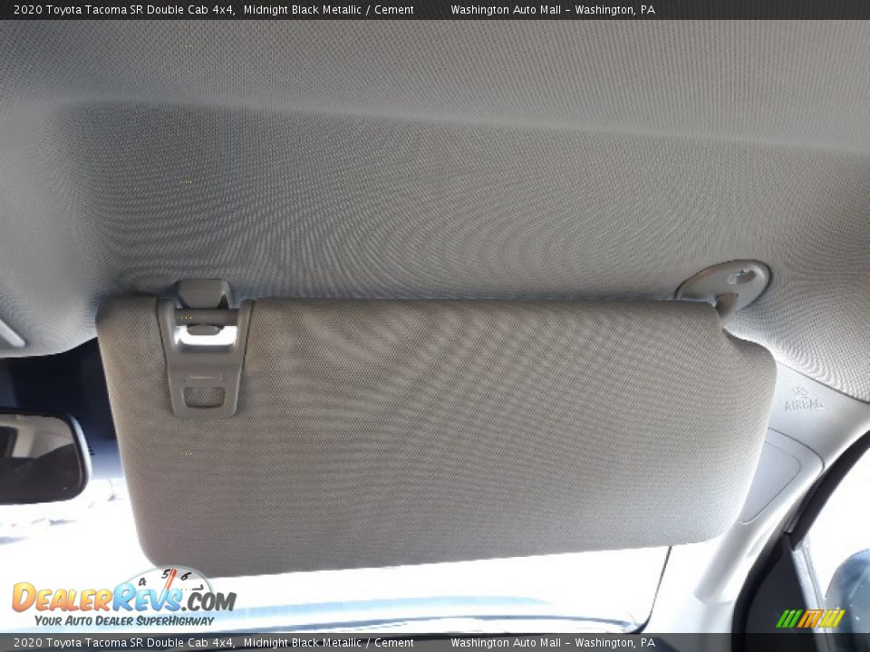 2020 Toyota Tacoma SR Double Cab 4x4 Midnight Black Metallic / Cement Photo #22