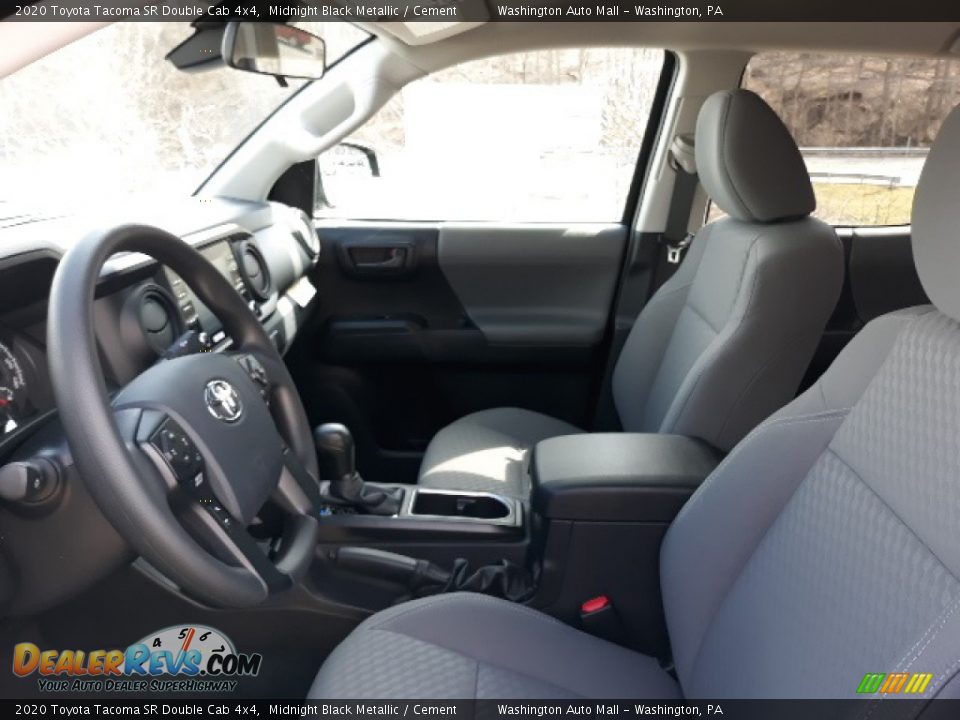 2020 Toyota Tacoma SR Double Cab 4x4 Midnight Black Metallic / Cement Photo #23