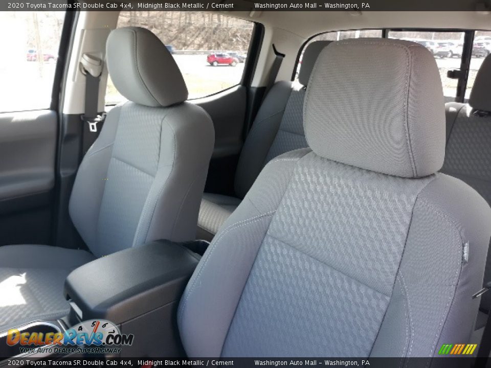 2020 Toyota Tacoma SR Double Cab 4x4 Midnight Black Metallic / Cement Photo #24
