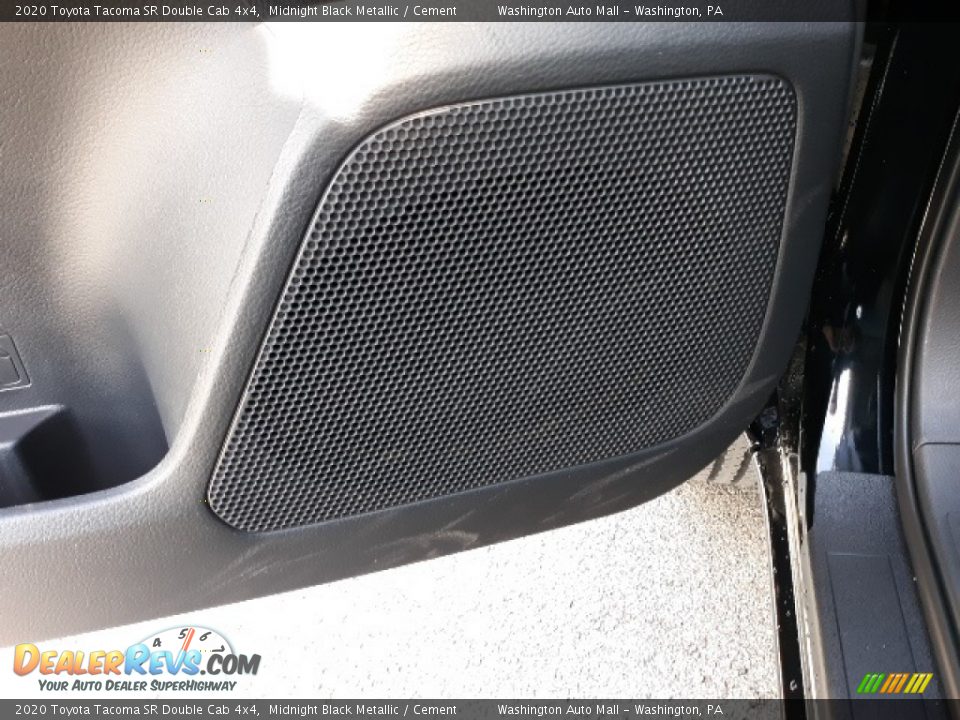 2020 Toyota Tacoma SR Double Cab 4x4 Midnight Black Metallic / Cement Photo #27