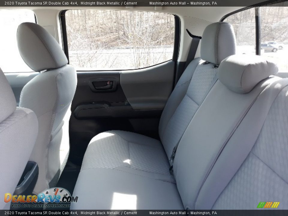 2020 Toyota Tacoma SR Double Cab 4x4 Midnight Black Metallic / Cement Photo #29