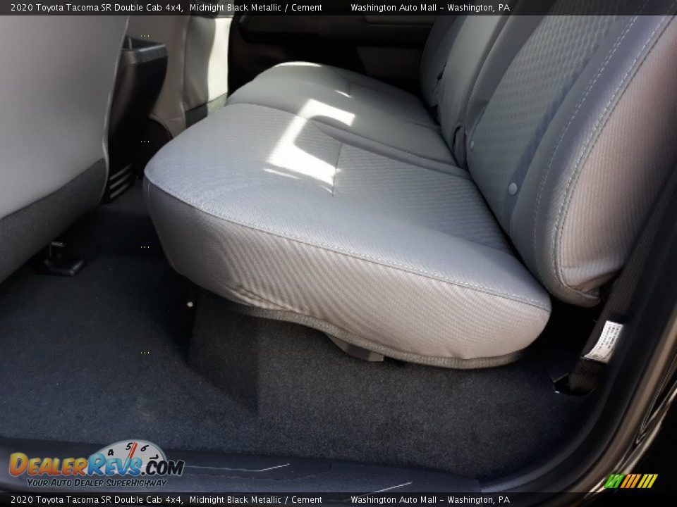 2020 Toyota Tacoma SR Double Cab 4x4 Midnight Black Metallic / Cement Photo #30