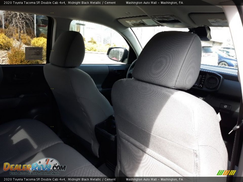 2020 Toyota Tacoma SR Double Cab 4x4 Midnight Black Metallic / Cement Photo #33