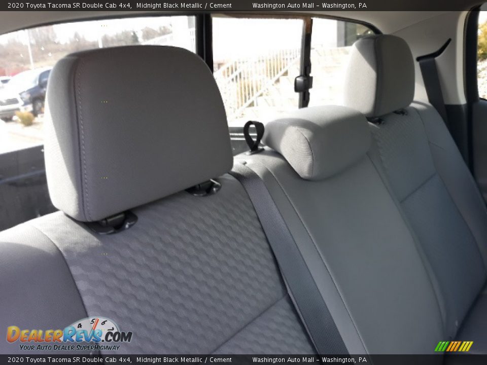 2020 Toyota Tacoma SR Double Cab 4x4 Midnight Black Metallic / Cement Photo #35