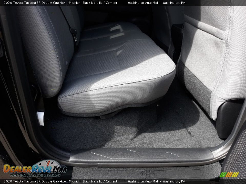2020 Toyota Tacoma SR Double Cab 4x4 Midnight Black Metallic / Cement Photo #36