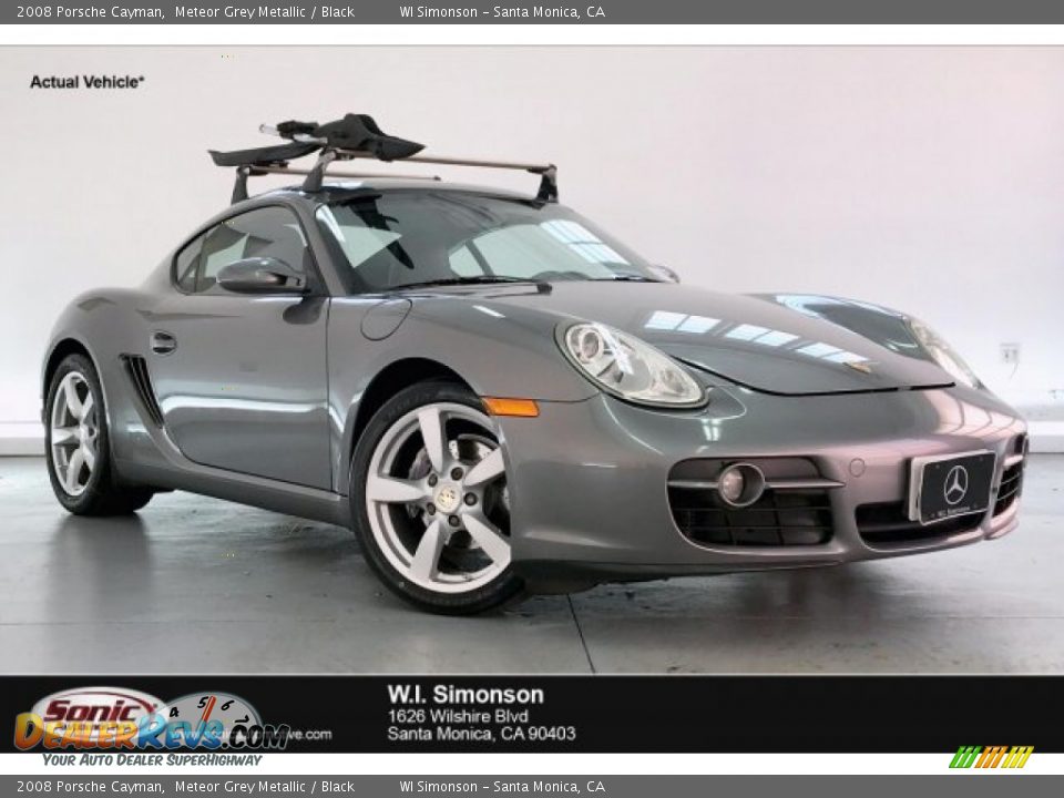 2008 Porsche Cayman Meteor Grey Metallic / Black Photo #1