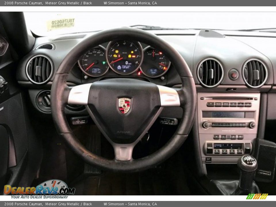 2008 Porsche Cayman Meteor Grey Metallic / Black Photo #4