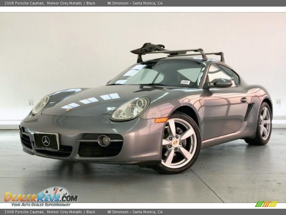 2008 Porsche Cayman Meteor Grey Metallic / Black Photo #11