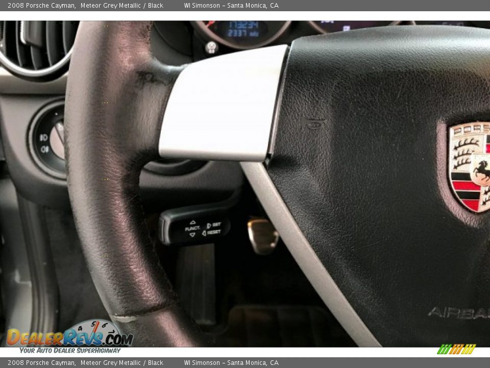 2008 Porsche Cayman Meteor Grey Metallic / Black Photo #15