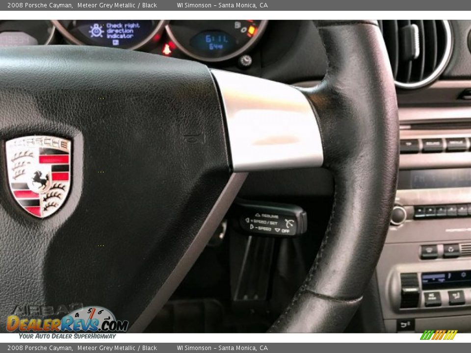 2008 Porsche Cayman Meteor Grey Metallic / Black Photo #16