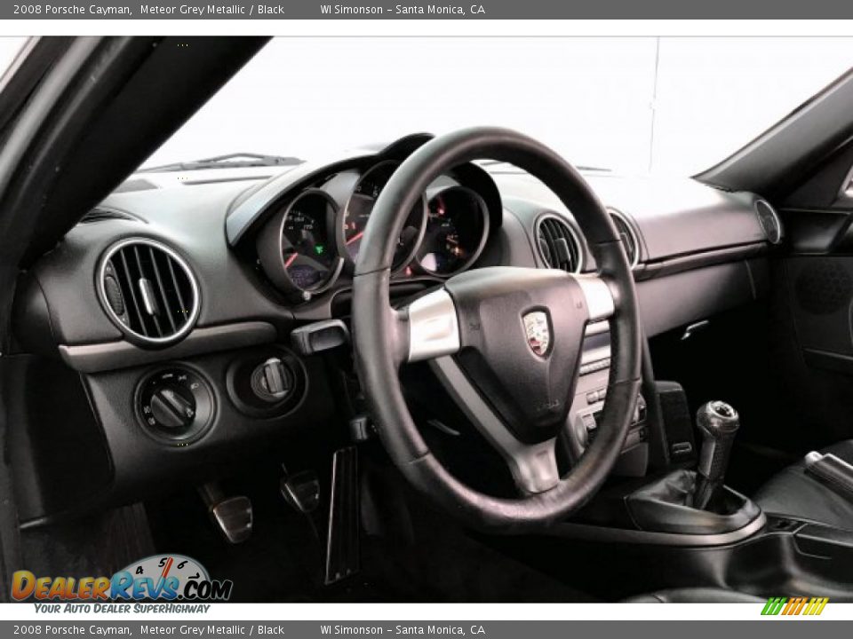 2008 Porsche Cayman Meteor Grey Metallic / Black Photo #18