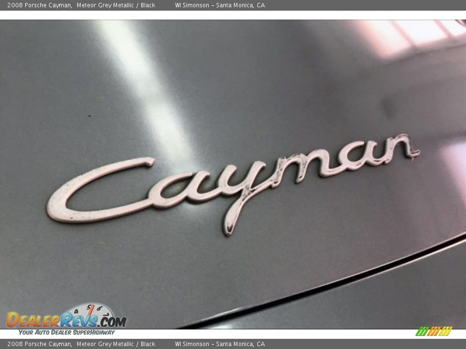 2008 Porsche Cayman Meteor Grey Metallic / Black Photo #23