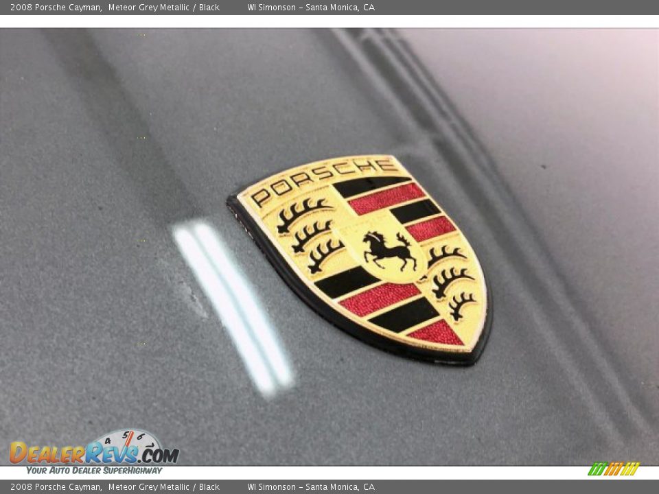 2008 Porsche Cayman Meteor Grey Metallic / Black Photo #28