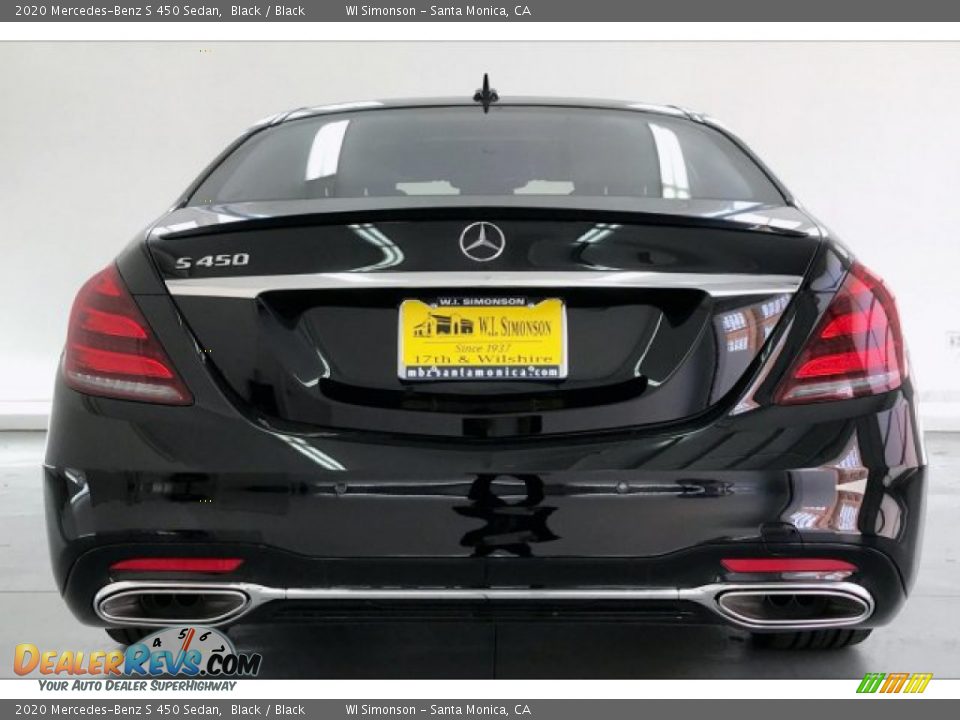 2020 Mercedes-Benz S 450 Sedan Black / Black Photo #3