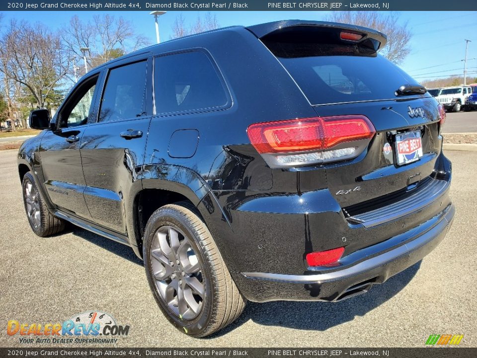 2020 Jeep Grand Cherokee High Altitude 4x4 Diamond Black Crystal Pearl / Black Photo #6