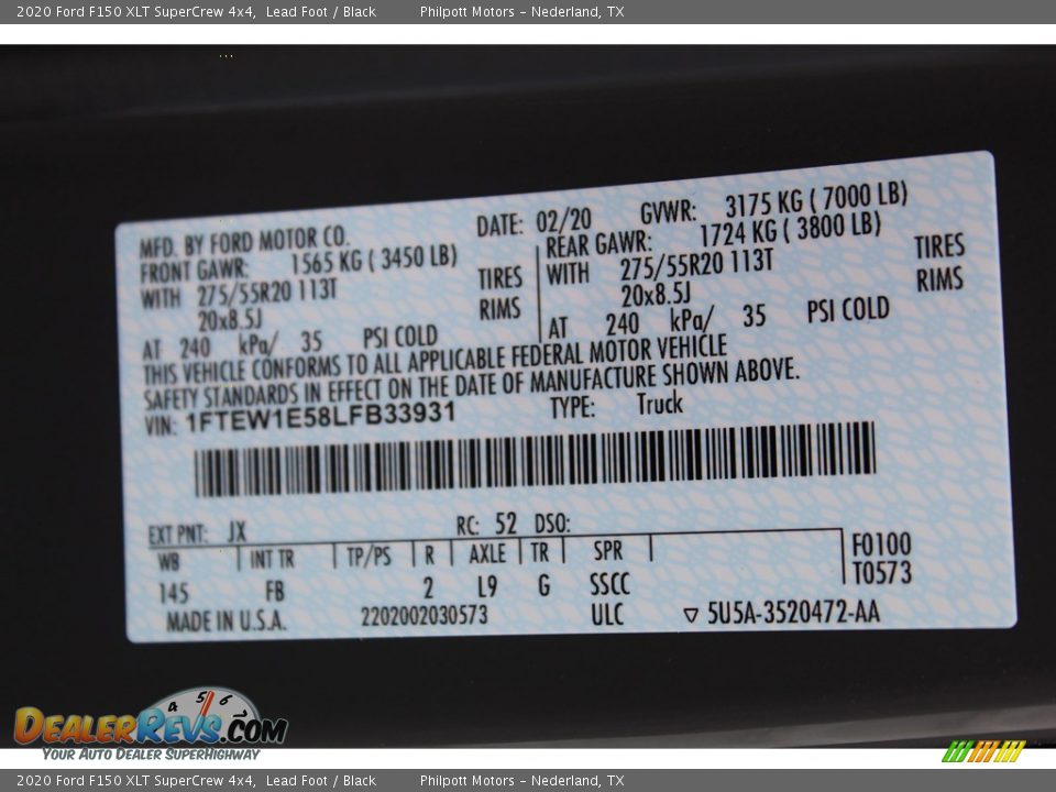 2020 Ford F150 XLT SuperCrew 4x4 Lead Foot / Black Photo #23