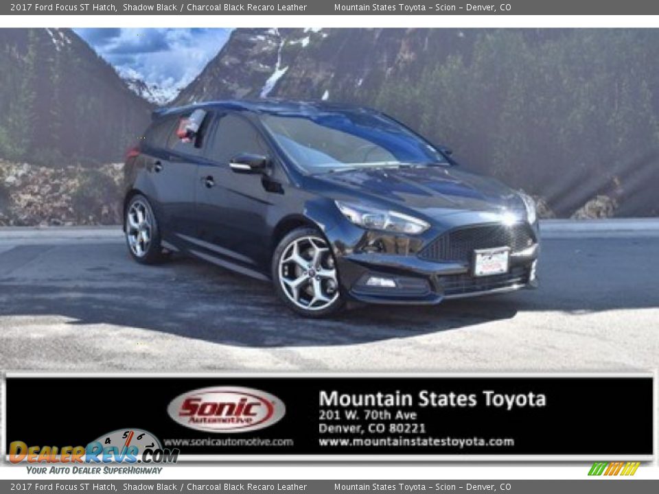 2017 Ford Focus ST Hatch Shadow Black / Charcoal Black Recaro Leather Photo #1