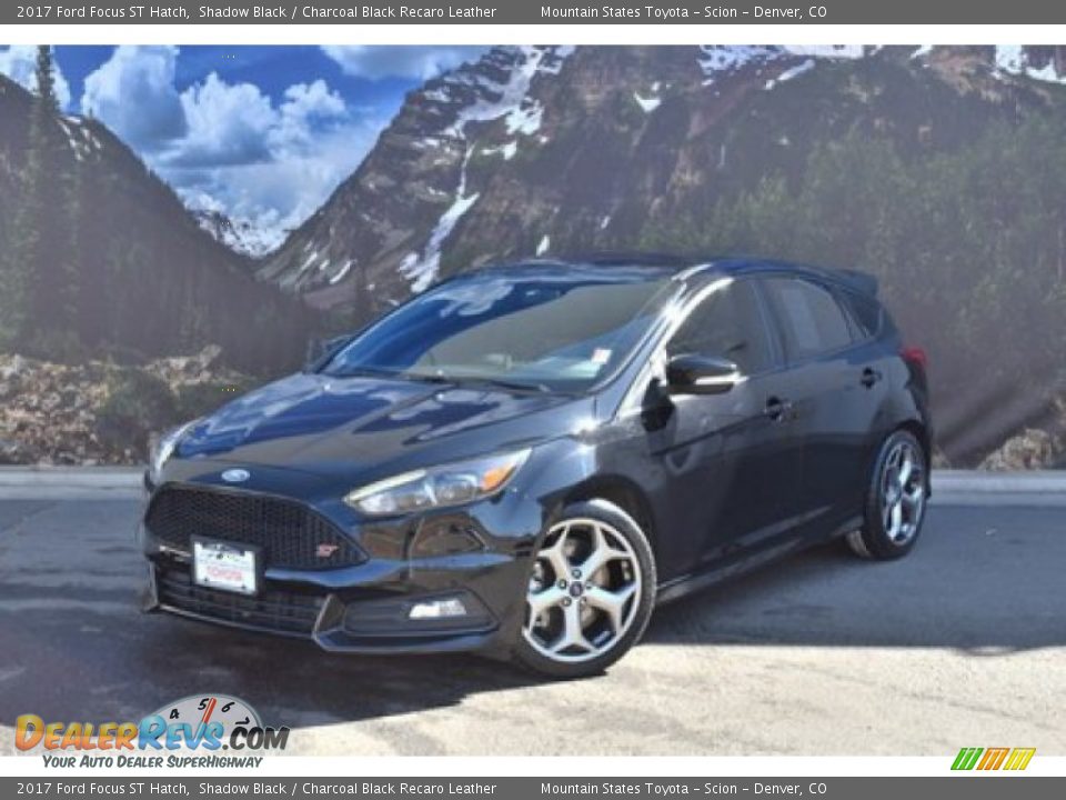 2017 Ford Focus ST Hatch Shadow Black / Charcoal Black Recaro Leather Photo #5