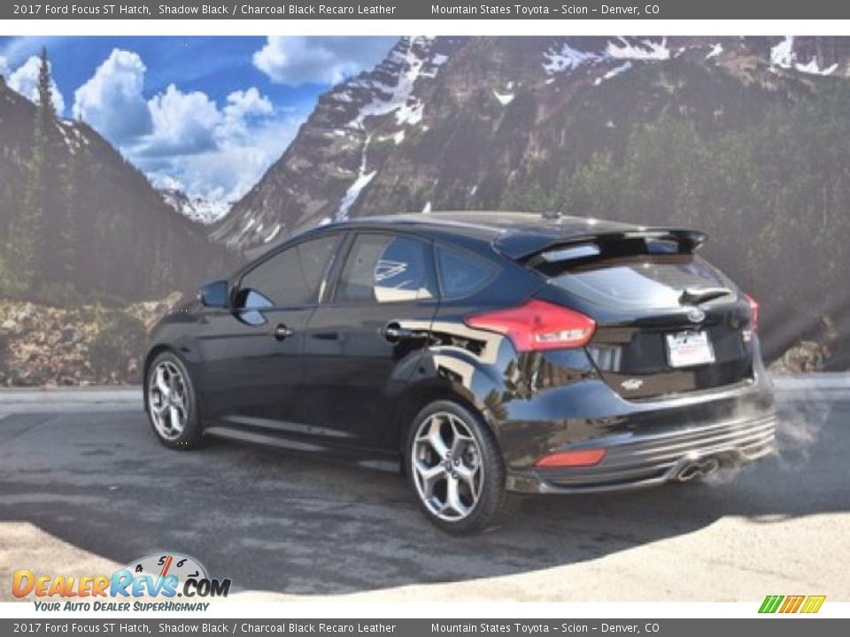 2017 Ford Focus ST Hatch Shadow Black / Charcoal Black Recaro Leather Photo #7