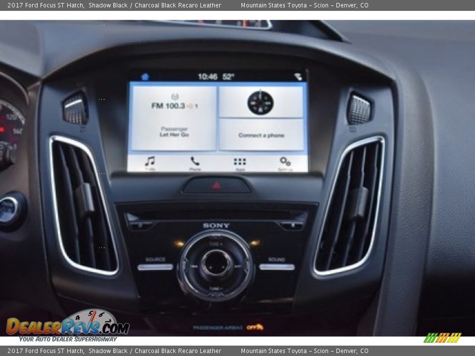 2017 Ford Focus ST Hatch Shadow Black / Charcoal Black Recaro Leather Photo #15