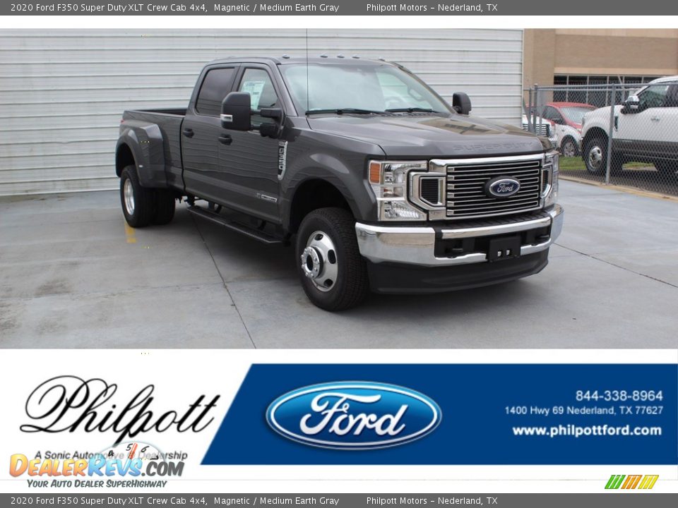 2020 Ford F350 Super Duty XLT Crew Cab 4x4 Magnetic / Medium Earth Gray Photo #1