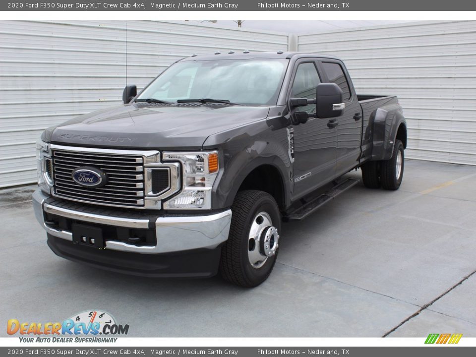 2020 Ford F350 Super Duty XLT Crew Cab 4x4 Magnetic / Medium Earth Gray Photo #4
