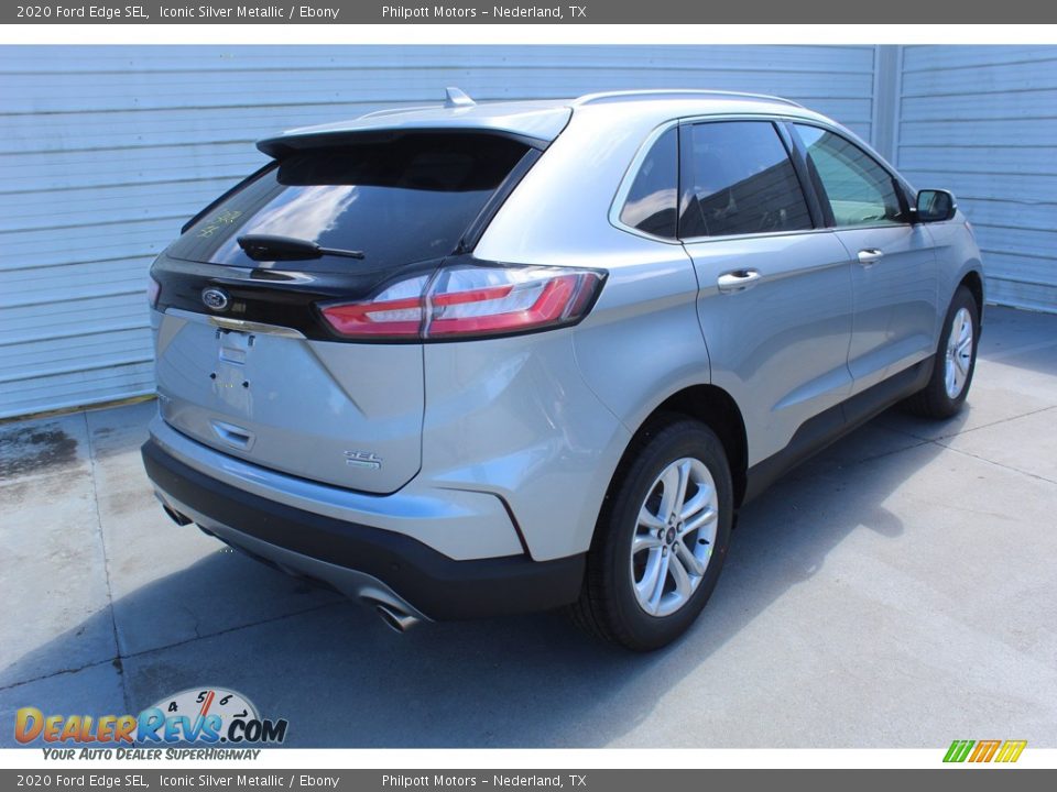 2020 Ford Edge SEL Iconic Silver Metallic / Ebony Photo #8