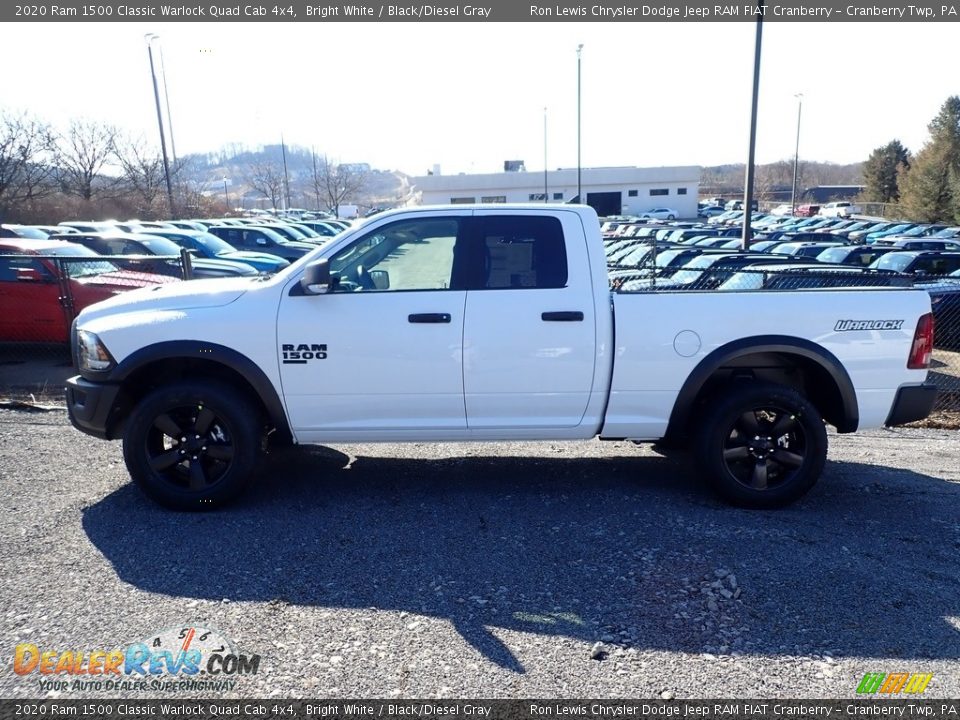 2020 Ram 1500 Classic Warlock Quad Cab 4x4 Bright White / Black/Diesel Gray Photo #2