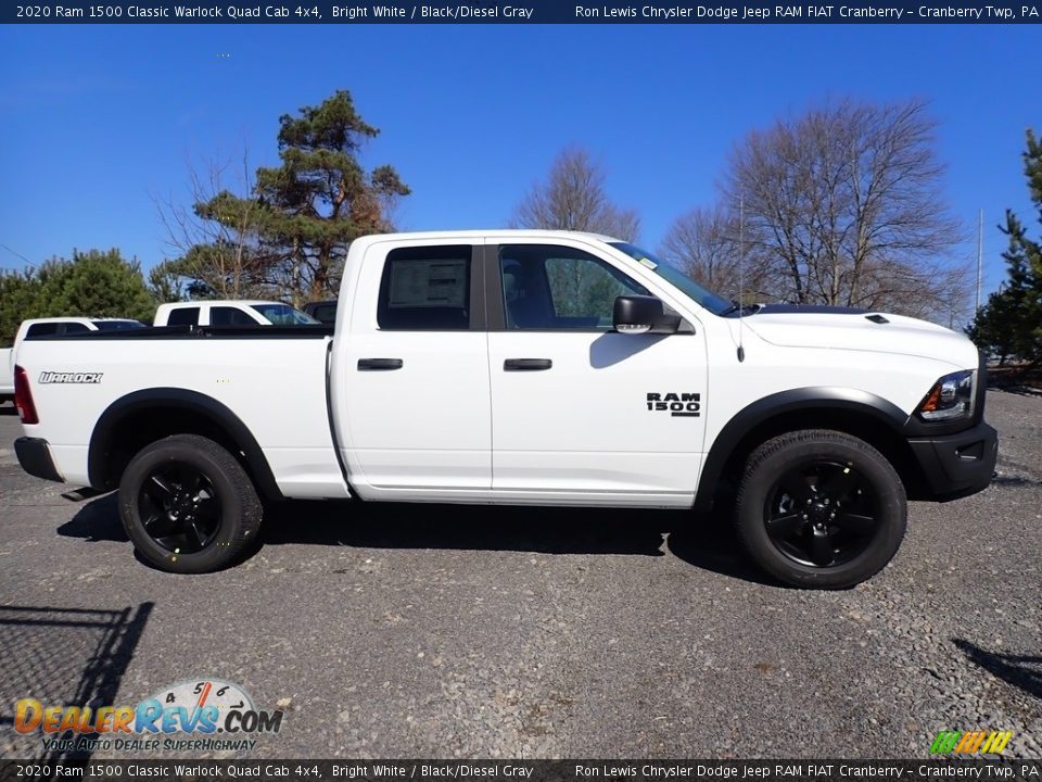 2020 Ram 1500 Classic Warlock Quad Cab 4x4 Bright White / Black/Diesel Gray Photo #6