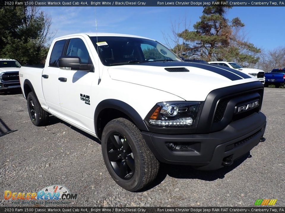 2020 Ram 1500 Classic Warlock Quad Cab 4x4 Bright White / Black/Diesel Gray Photo #7
